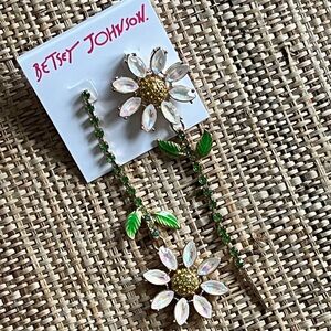 Betsey Johnson Floral Earrings